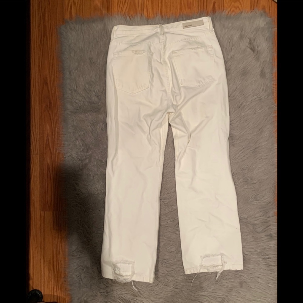 GRLFRND White Linda High Rise Kick Straight Leg - Picture 6 of 10